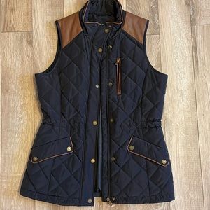 RL navy quilted vest